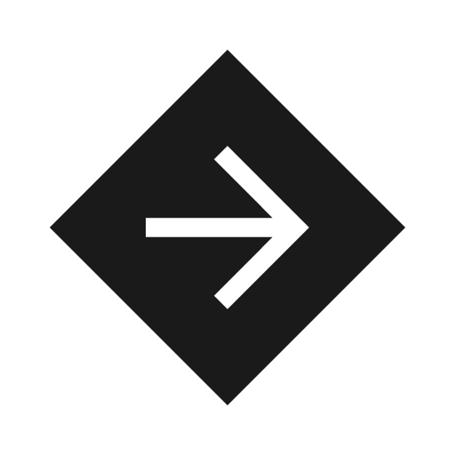 Directions alt sharp icon, sharp-cornered style, from Material Symbols Light