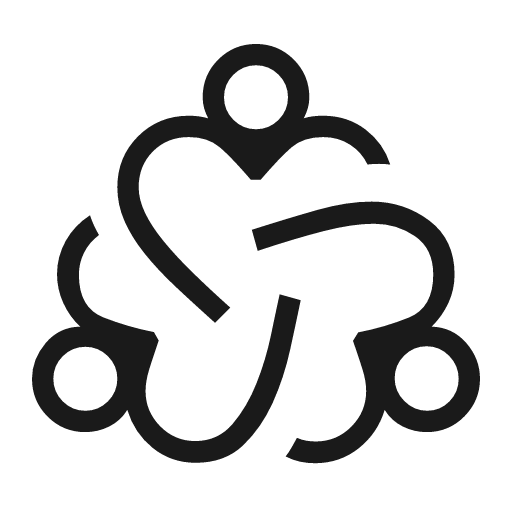 Diversity 2 outline icon, outline style, from Material Symbols Light