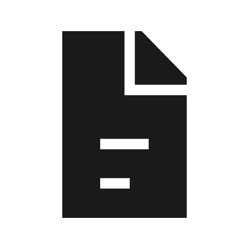 Docs sharp icon, sharp-cornered style, from Material Symbols Light