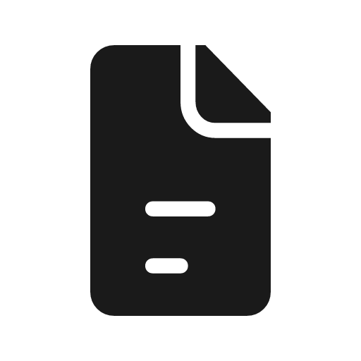 Docs icon, solid style, from Material Symbols Light