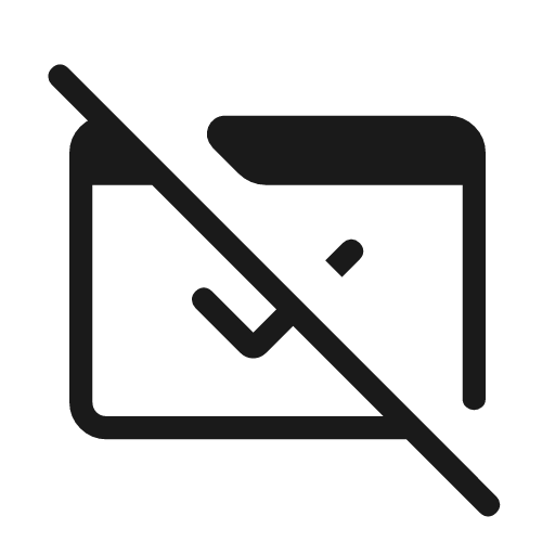 Domain verification off rounded icon, rounded style, from Material Symbols Light