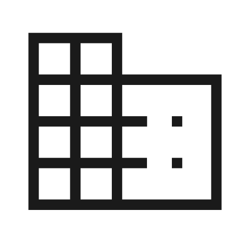Domain icon, solid style, from Material Symbols Light