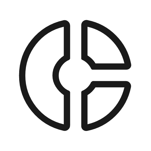 Donut small outline rounded icon, rounded style, from Material Symbols Light