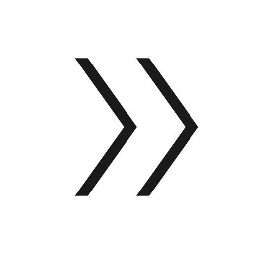 Double arrow icon, solid style, from Material Symbols Light
