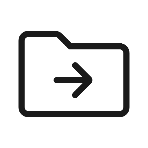 Drive file move outline rounded icon, rounded style, from Material Symbols Light