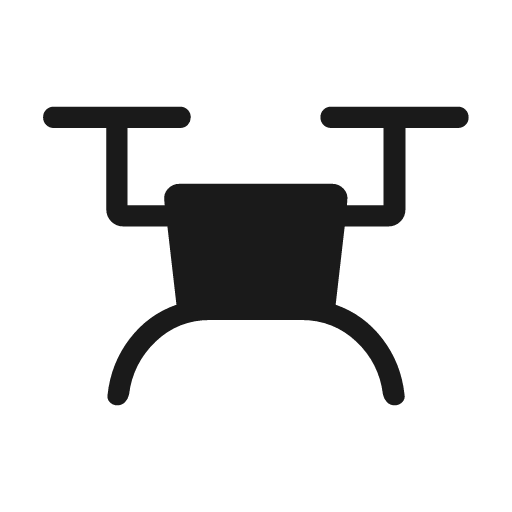 Drone rounded icon, rounded style, from Material Symbols Light