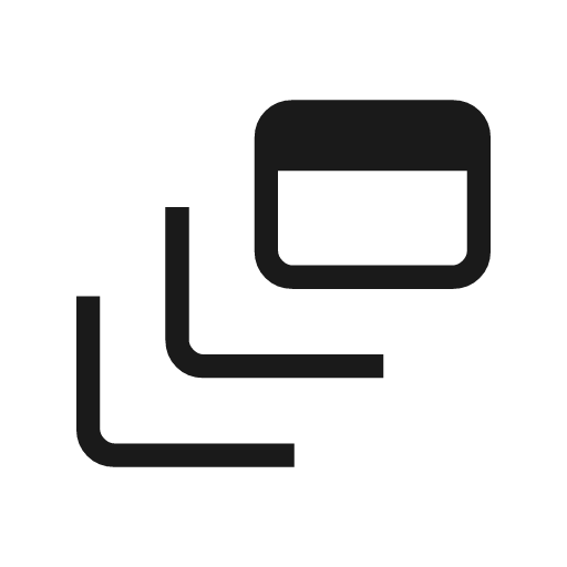 Dynamic feed icon, solid style, from Material Symbols Light