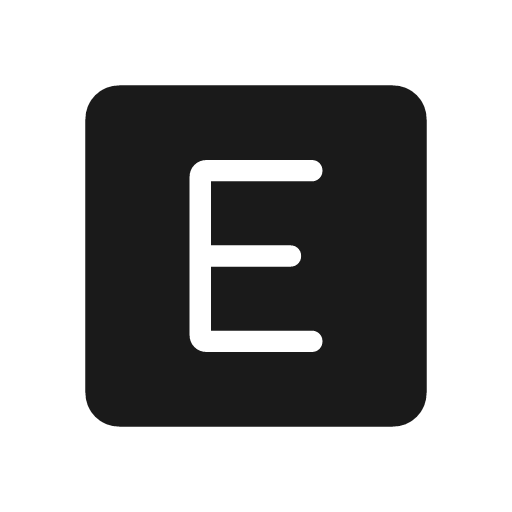 E mobiledata badge rounded icon, rounded style, from Material Symbols Light