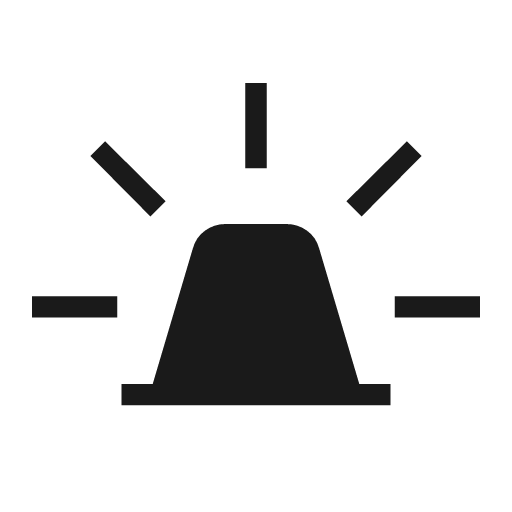 E911 emergency icon, solid style, from Material Symbols Light