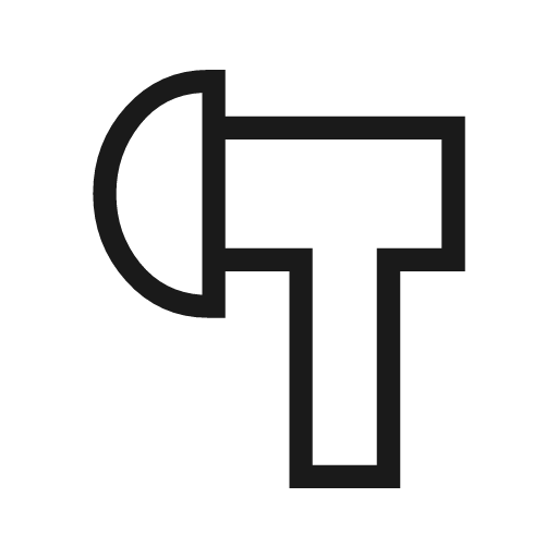 Earbud right outline sharp icon, sharp-cornered style, from Material Symbols Light