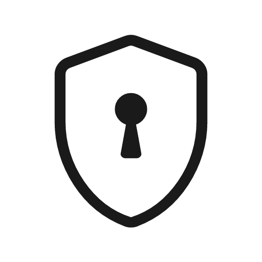 Encrypted outline rounded icon, rounded style, from Material Symbols Light