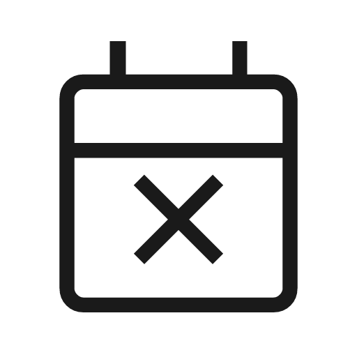 Event busy outline icon, outline style, from Material Symbols Light