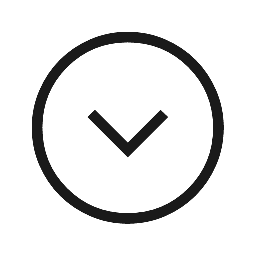 Expand circle down outline icon, outline style, from Material Symbols Light