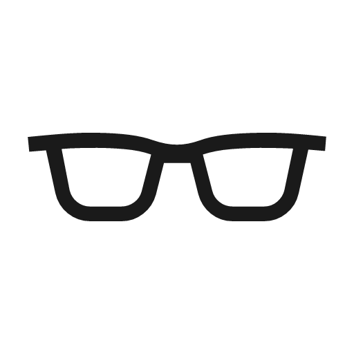 Eyeglasses 2 icon, solid style, from Material Symbols Light