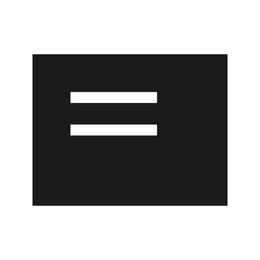 Featured play list sharp icon, sharp-cornered style, from Material Symbols Light
