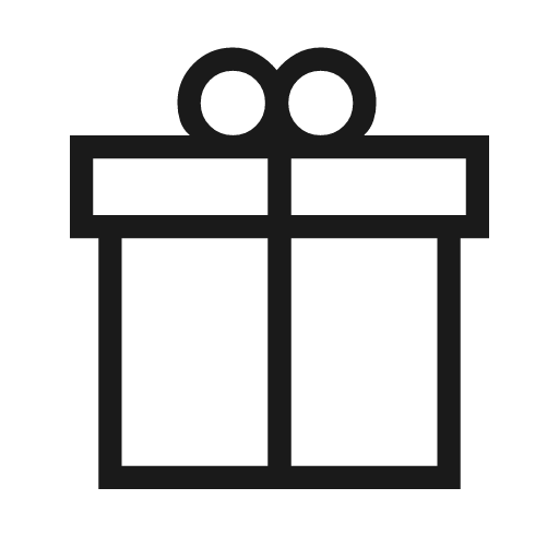 Featured seasonal and gifts icon, solid style, from Material Symbols Light