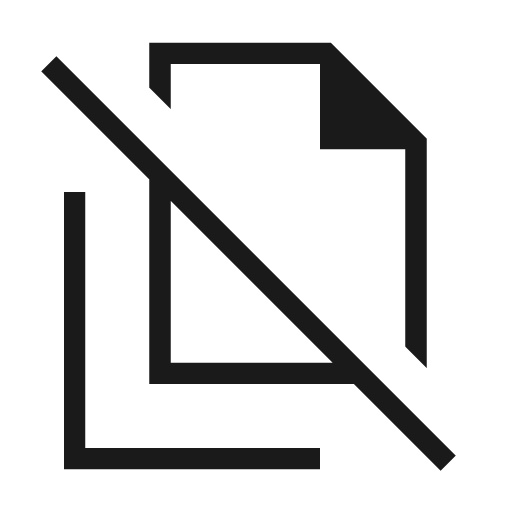 File copy off outline sharp icon, sharp-cornered style, from Material Symbols Light
