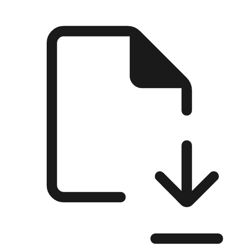 File save outline rounded icon, rounded style, from Material Symbols Light