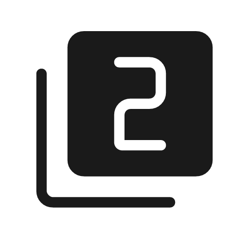 Filter 2 rounded icon, rounded style, from Material Symbols Light