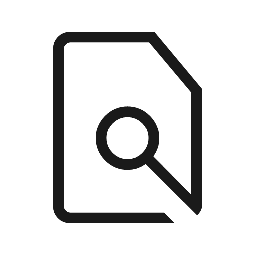 Find in page outline icon, outline style, from Material Symbols Light