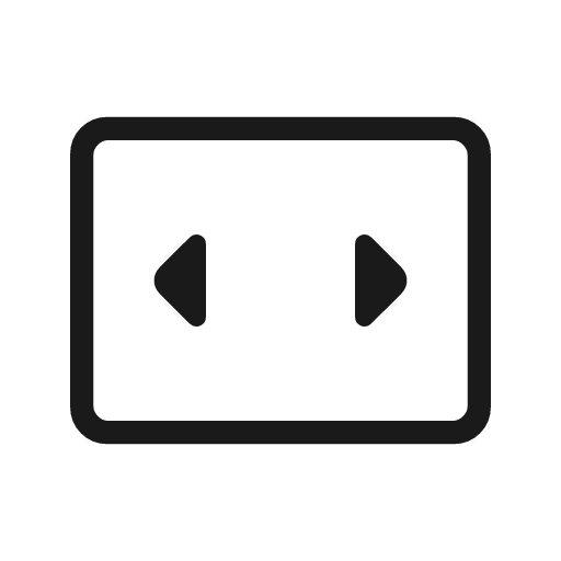 Fit page width outline rounded icon, rounded style, from Material Symbols Light