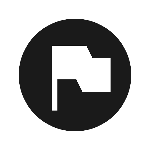 Flag circle icon, solid style, from Material Symbols Light