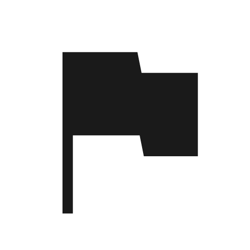 Flag icon, solid style, from Material Symbols Light
