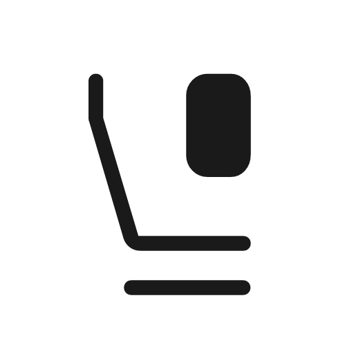 Flight class rounded icon, rounded style, from Material Symbols Light