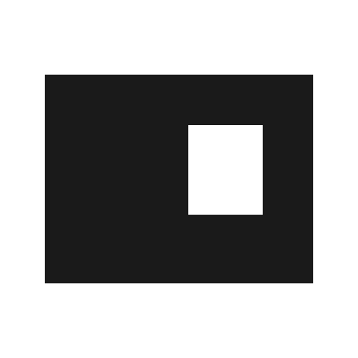 Float landscape 2 sharp icon, sharp-cornered style, from Material Symbols Light