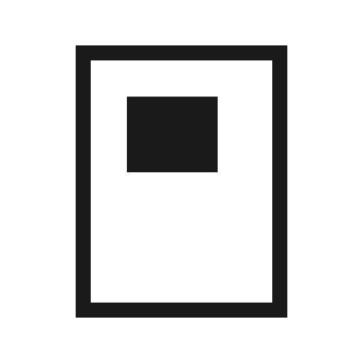 Float portrait 2 outline sharp icon, sharp-cornered style, from Material Symbols Light