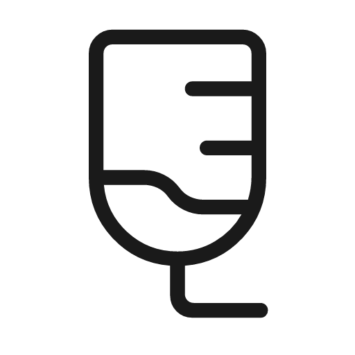 Fluid outline rounded icon, rounded style, from Material Symbols Light