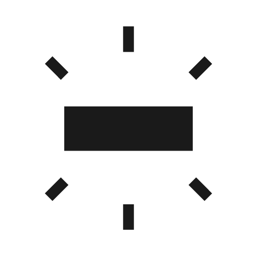 Fluorescent icon, solid style, from Material Symbols Light