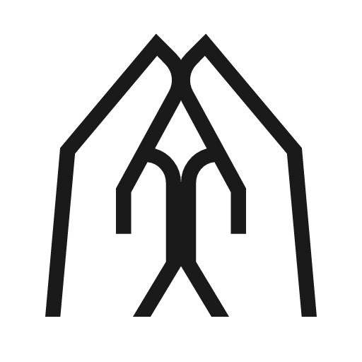 Folded hands outline icon, outline style, from Material Symbols Light