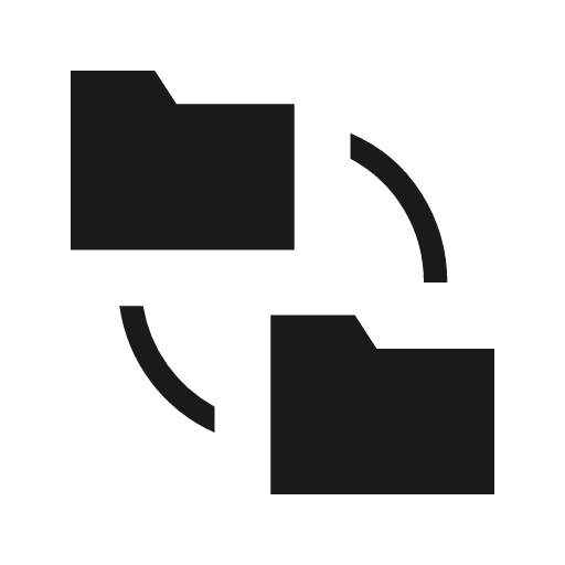 Folder match sharp icon, sharp-cornered style, from Material Symbols Light