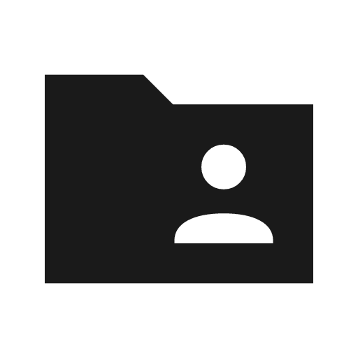 Folder shared sharp icon, sharp-cornered style, from Material Symbols Light
