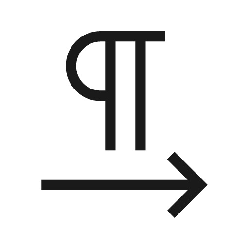 Format textdirection l to r outline icon, outline style, from Material Symbols Light