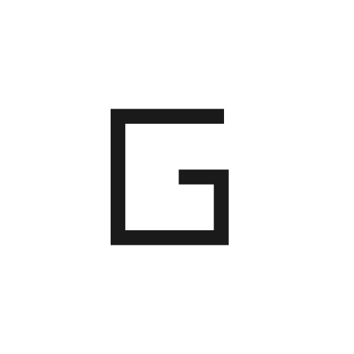 G mobiledata sharp icon, sharp-cornered style, from Material Symbols Light