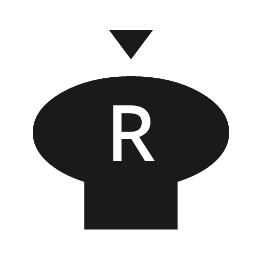 Game stick r3 sharp icon, sharp-cornered style, from Material Symbols Light