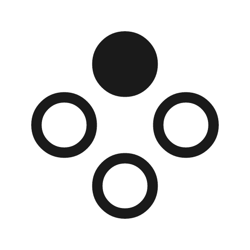 Gamepad circle up icon, solid style, from Material Symbols Light