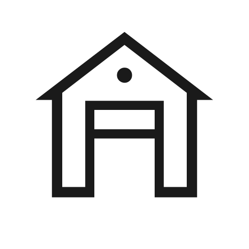 Garage door open outline icon, outline style, from Material Symbols Light