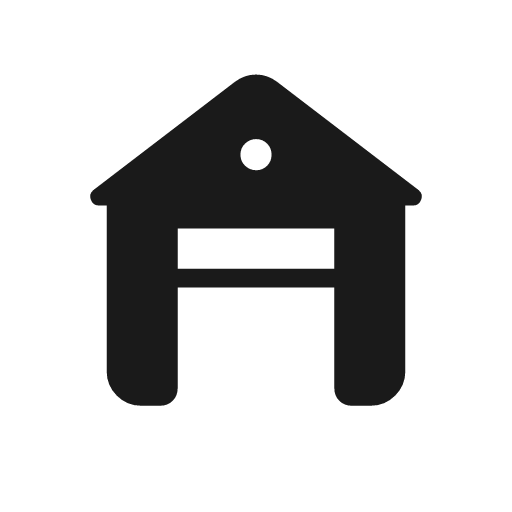 Garage door open rounded icon, rounded style, from Material Symbols Light