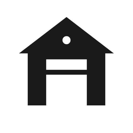 Garage door open icon, solid style, from Material Symbols Light
