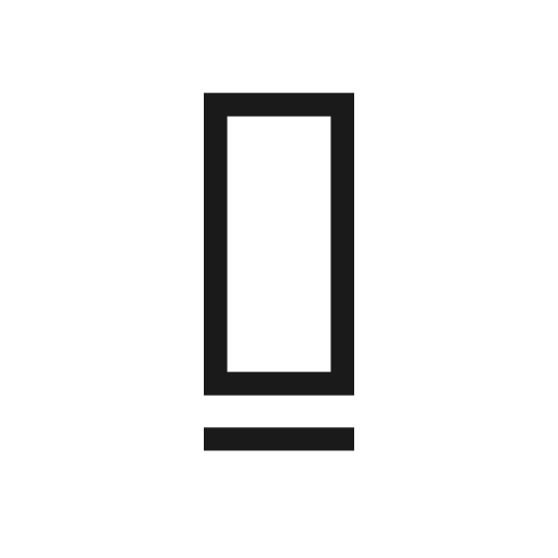 General device outline sharp icon, sharp-cornered style, from Material Symbols Light