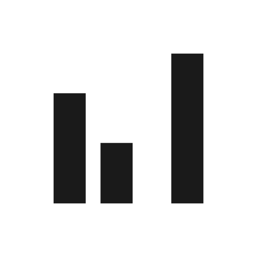 Grouped bar chart icon, solid style, from Material Symbols Light