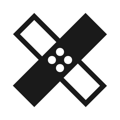 Healing outline sharp icon, sharp-cornered style, from Material Symbols Light