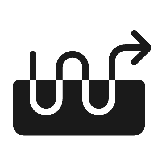 Heat pump balance rounded icon, rounded style, from Material Symbols Light