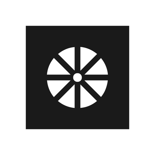 Heat pump sharp icon, sharp-cornered style, from Material Symbols Light
