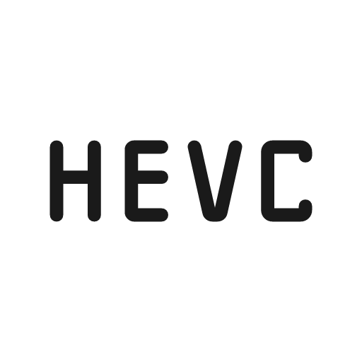 Hevc rounded icon, rounded style, from Material Symbols Light
