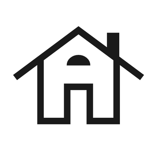 House outline icon, outline style, from Material Symbols Light