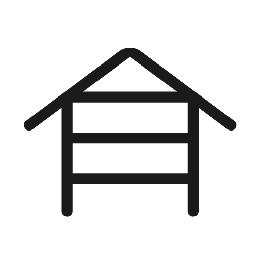 House siding rounded icon, rounded style, from Material Symbols Light